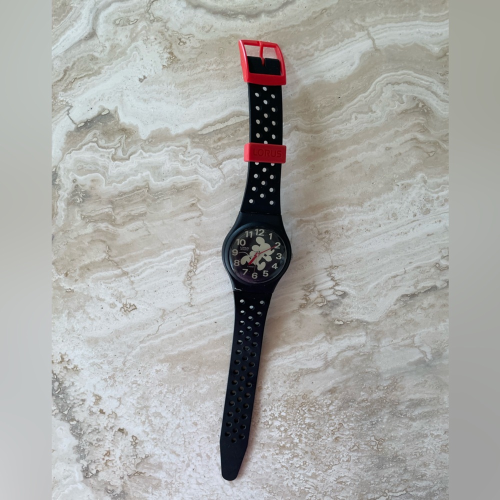 Disney x Lorus by Seiko Mickey Mouse Watch Silicone Band VINTAGE *NEW*